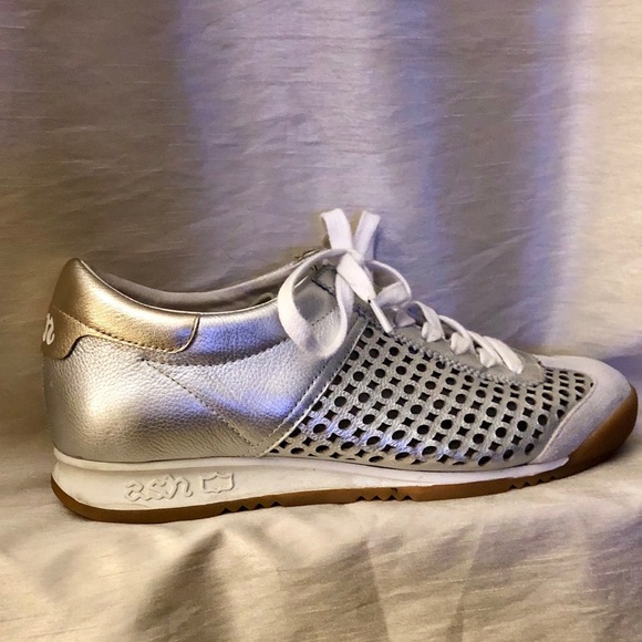 Ash Shoes - Ash Spin metallic sneakers EUC